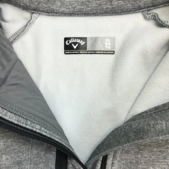 Callaway Golf Men Zip Gray XL Zip Pullover - Picture 6 of 7